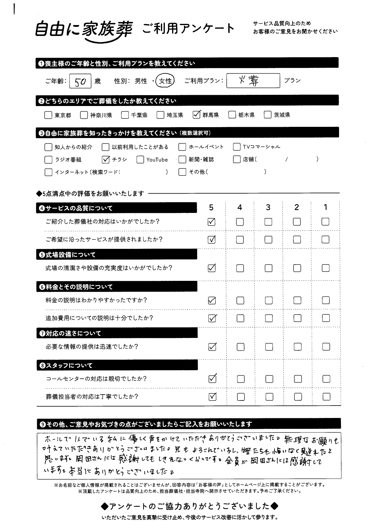 群馬県前橋市50代女性
